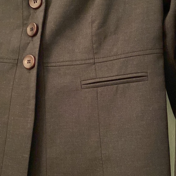 Pendleton Virgin Wool Lycra Gray Beautifully Tailored Blazer NeverUsed - Picture 9 of 12